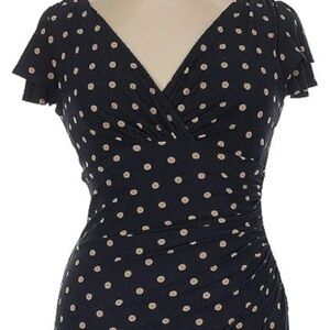 Ralph Lauren Navy Polka Dot Dress (Print of the Season)
